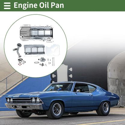 1 Pc Aluminum Engine Oil Pan for Chevrolet Chevelle (1964-1968)