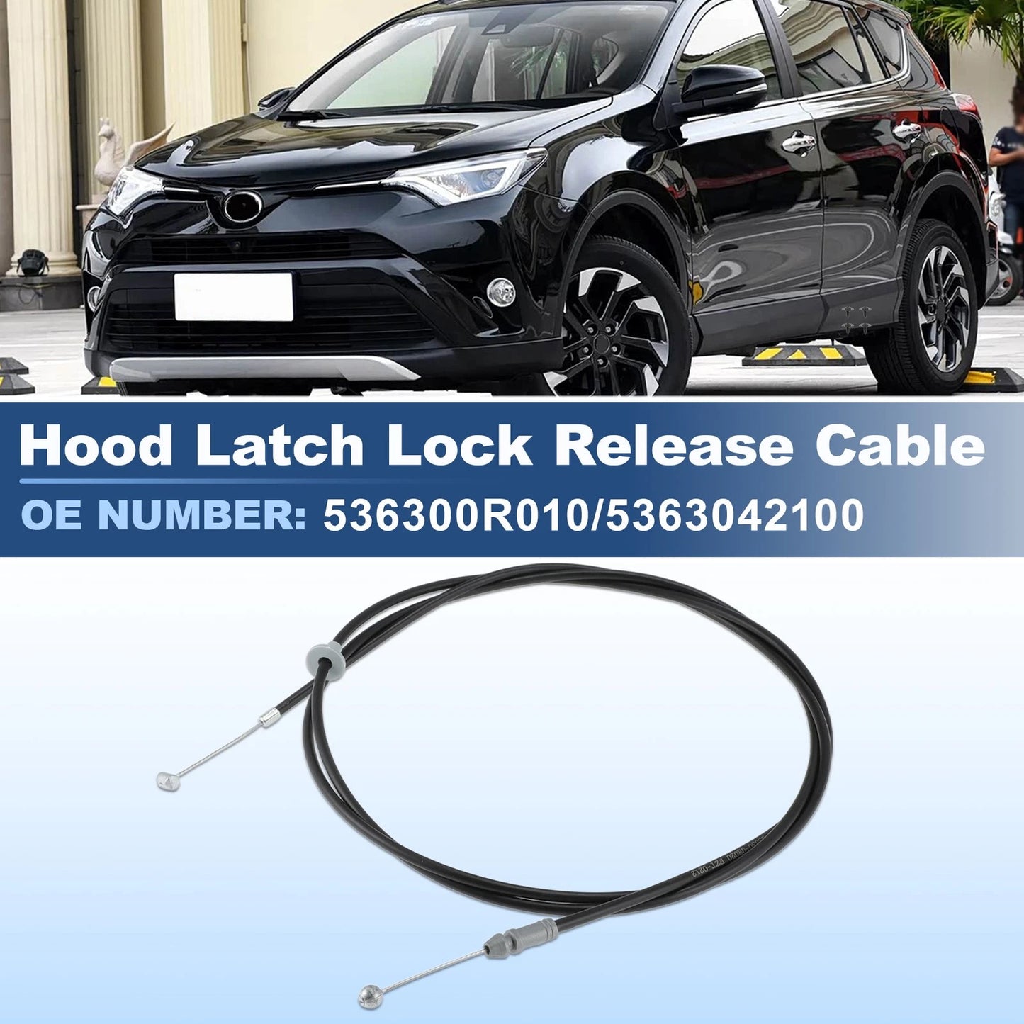 Hood Latch Lock Release Cable for Toyota RAV4 (2006-2012)
