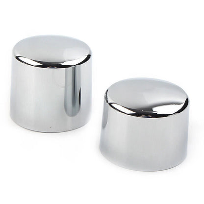Rear Axle Nut Covers for Harley Softail Deuce FXSTD Springer Chrome