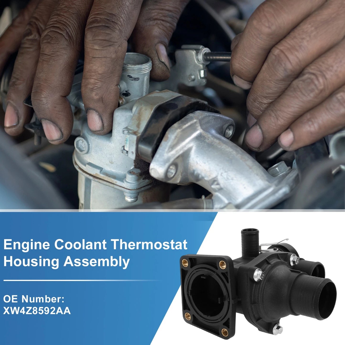 Engine Coolant Thermostat Housing for Ford Thunderbird (2002-2005)