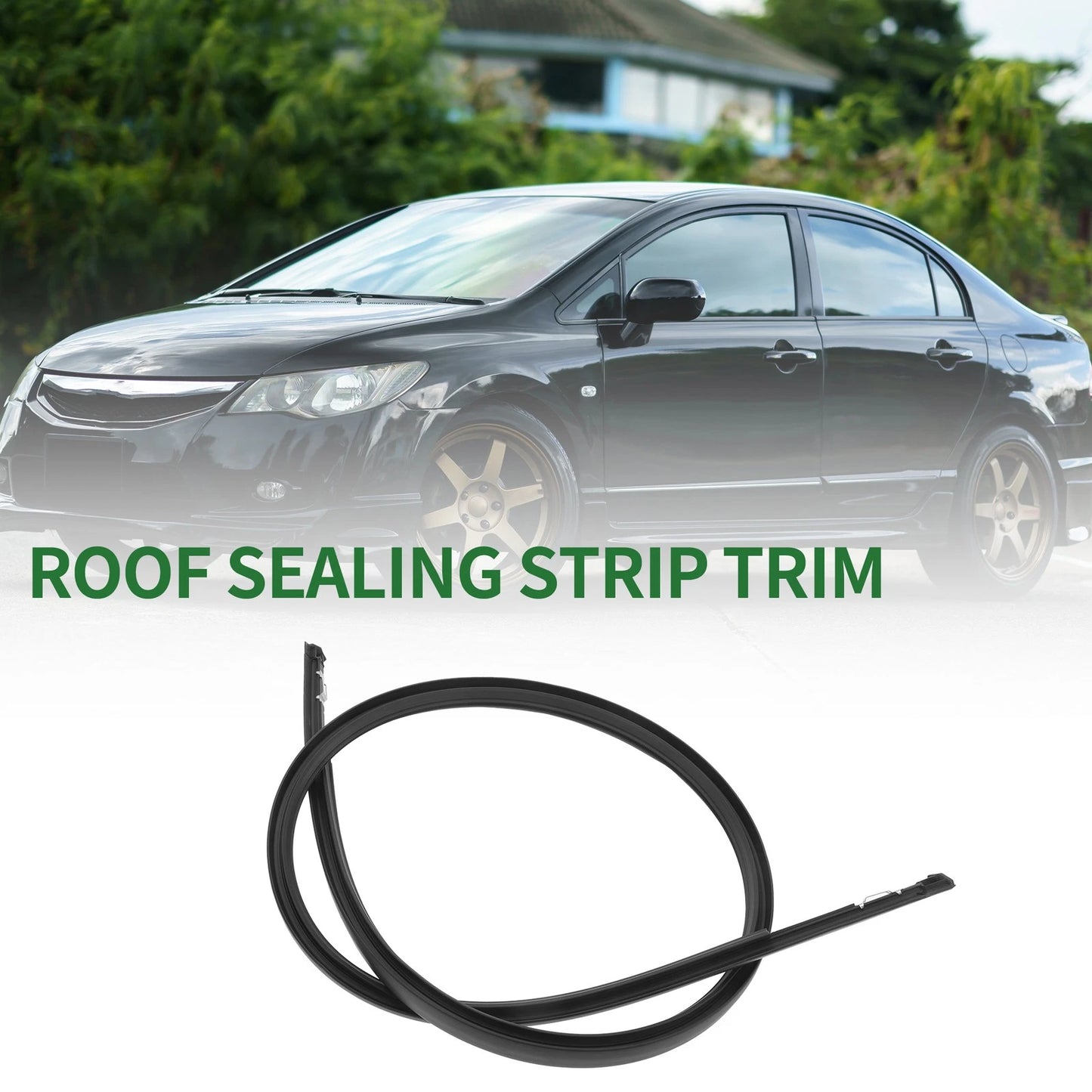 Left Roof Sealing Strip Sunroof Trim for Honda Civic (2016-2021)