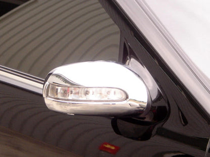 Chrome Door Mirror Covers for Mercedes Benz S-Class W220 W215 (2000-2006)