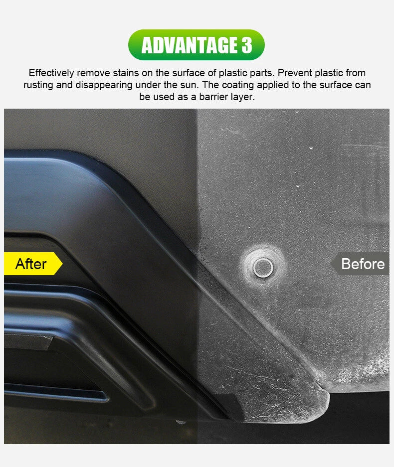 Rubber Plastic Tyre Door Panel Cleaner Spray for Car - 260ml