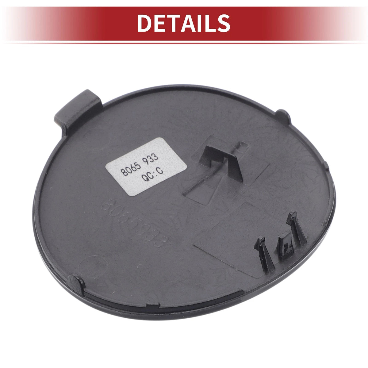 Tow Hook Cover for BMW X6 F16 M 2015-2019 () Black