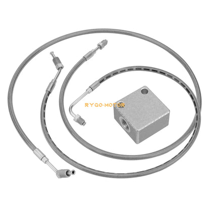 Rear Brake Hose Lines & Fitting Cross for Polaris Ranger 500 4x4/6x6(2000–2004)