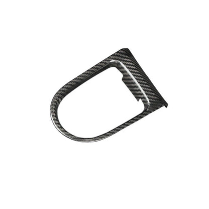 Carbon Fiber Gear Shift Level Knob Panel Cover Trim For Ford Mustang 2015-2018