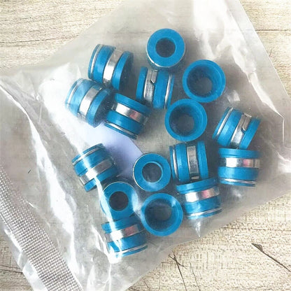16 Pcs Valve Stem Oil Seal Kit for SBC BBC SBF BBF Engine 11/32” X .500”