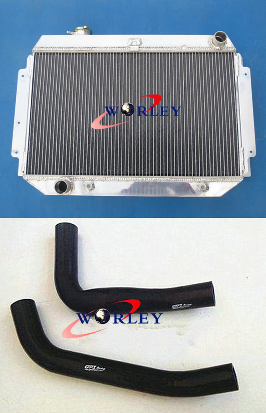 3 Row Aluminum Radiator + Hose for Holden HQ HJ HX HZ 253 308 V8 (1971-1980)