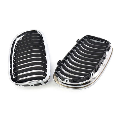 Chrome Black Front Kidney Grille for BMW E90 E91 LCI 328i 335i (2009-2011)