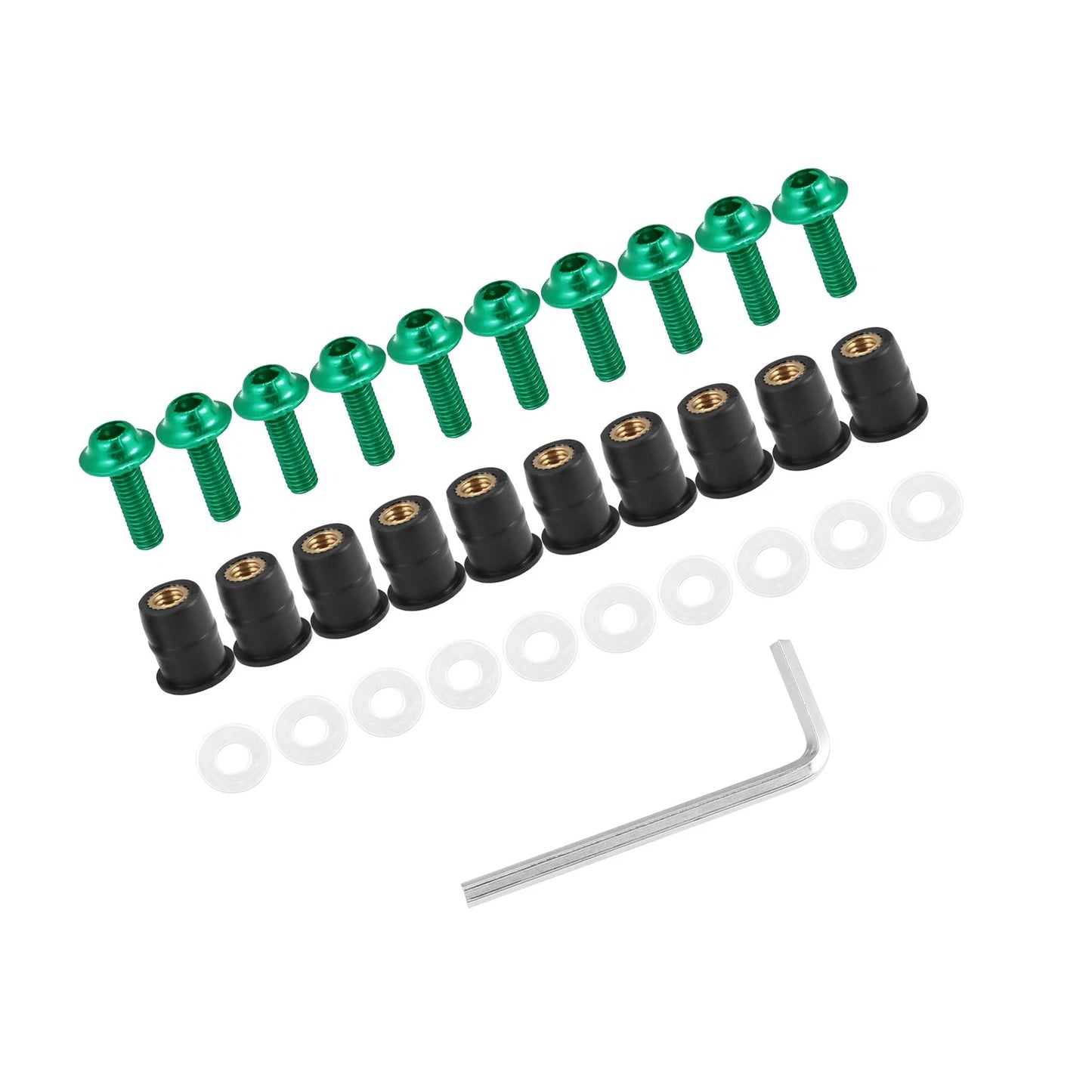 Screws / 10 x M5 Windscreen Screws for Fairing Motorcycles