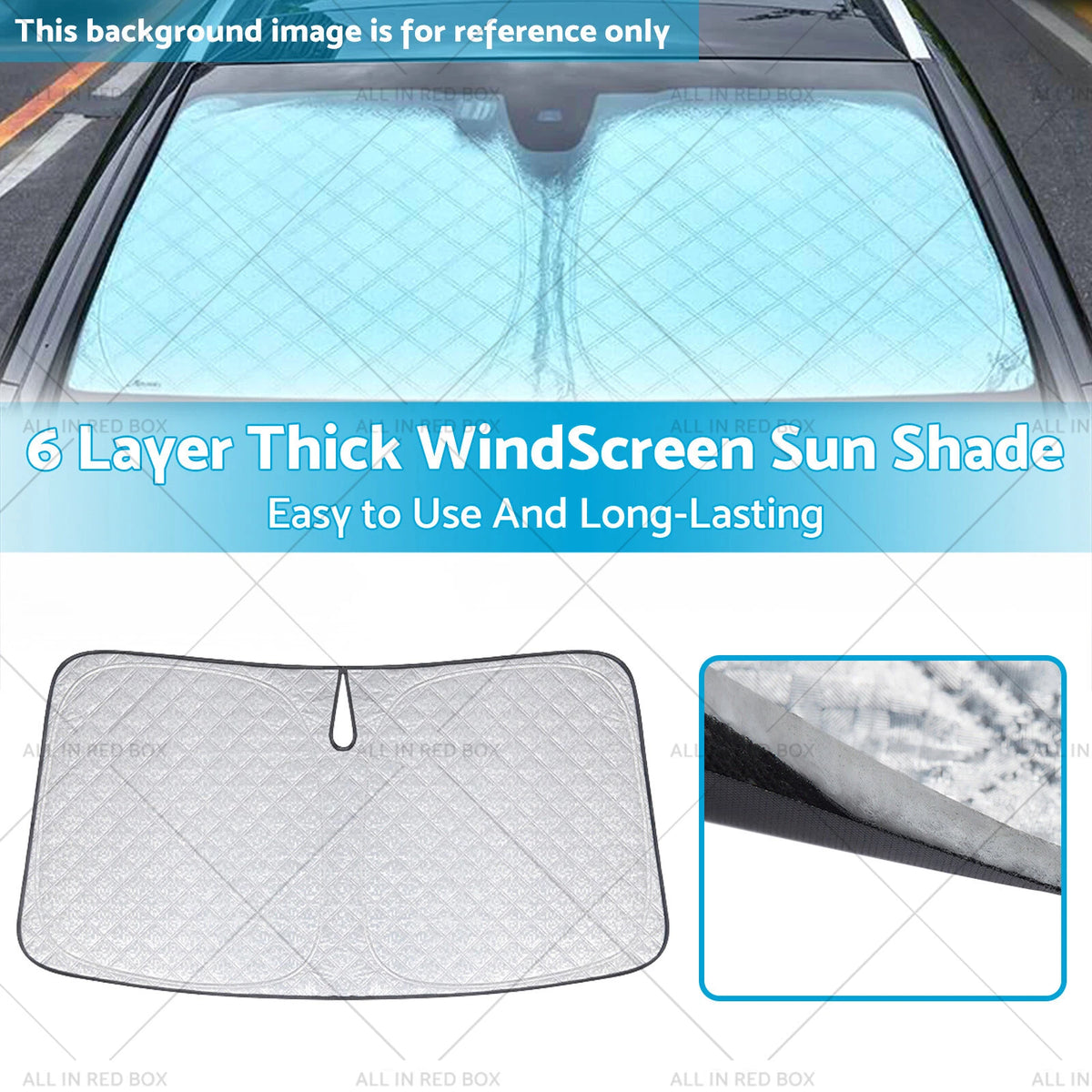 6 Layer Thick WindScreen SunShade for Toyota C-HR (2020-2024) UV Protection