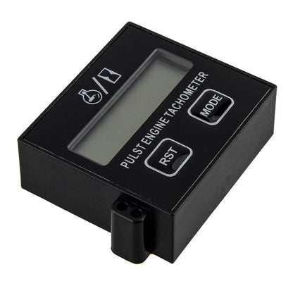 LCD Digital Inductive Tachometer Hour Meter for Chainsaw Lawn Mower