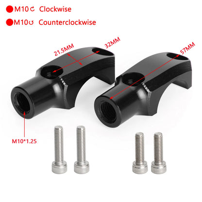 Clamp Mount Cylinder Mirror Bracket for Yamaha MT-07 MT-09 Tracer (2014-2023)