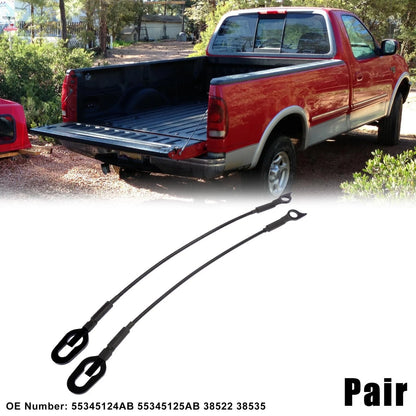 Pair Rear Tailgate Cables for Dodge Ram 1500 2500 3500 (1994-2002)