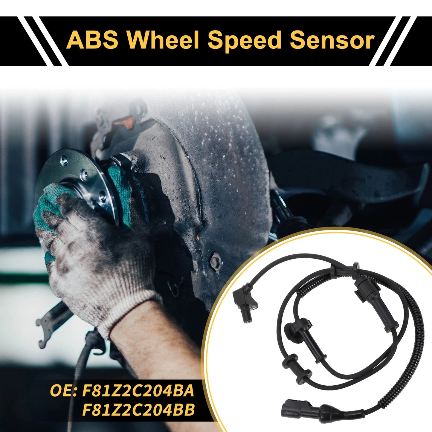 ABS Wheel Speed Sensor for Ford F-250 F-350 F-450 Super Duty (1999-2004)