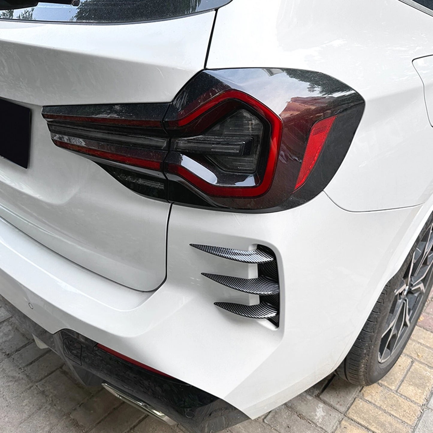 Rear Side Air Vent Trim for BMW X3 G01 M Sport (2022-2024) Carbon Fiber Look