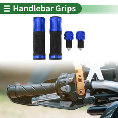 Hand Grips Cover Aluminum Alloy Rubber for Motorcycle