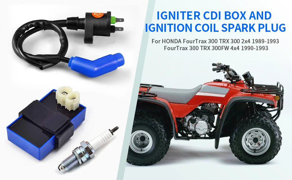 Racing Ignition Coil CDI BOX for Honda TRX300FW FourTrax (1990–1993)