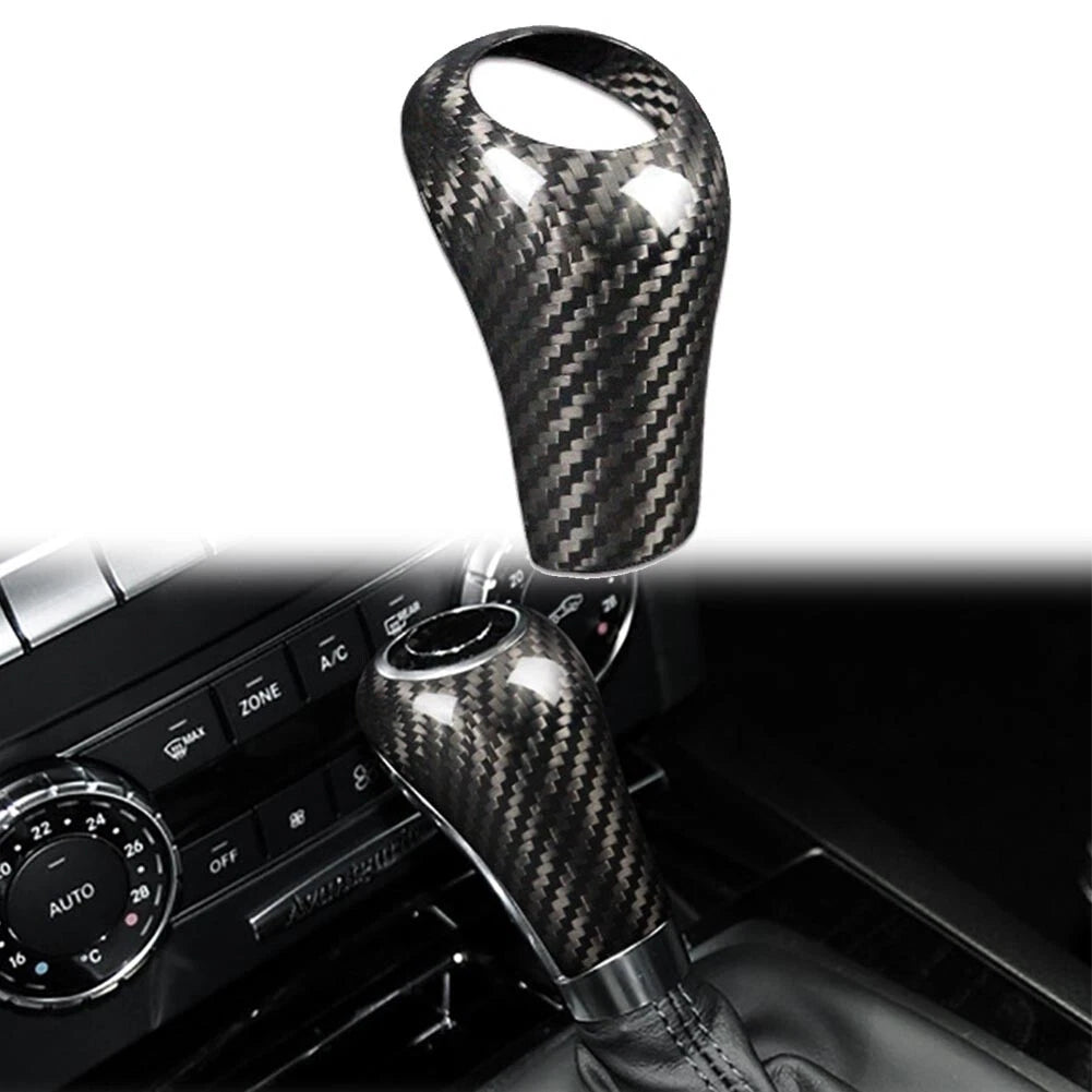 Black Gear Shift Knob Cover Trim for Mercedes-Benz W204 C E G GLS Class (2008-2015)