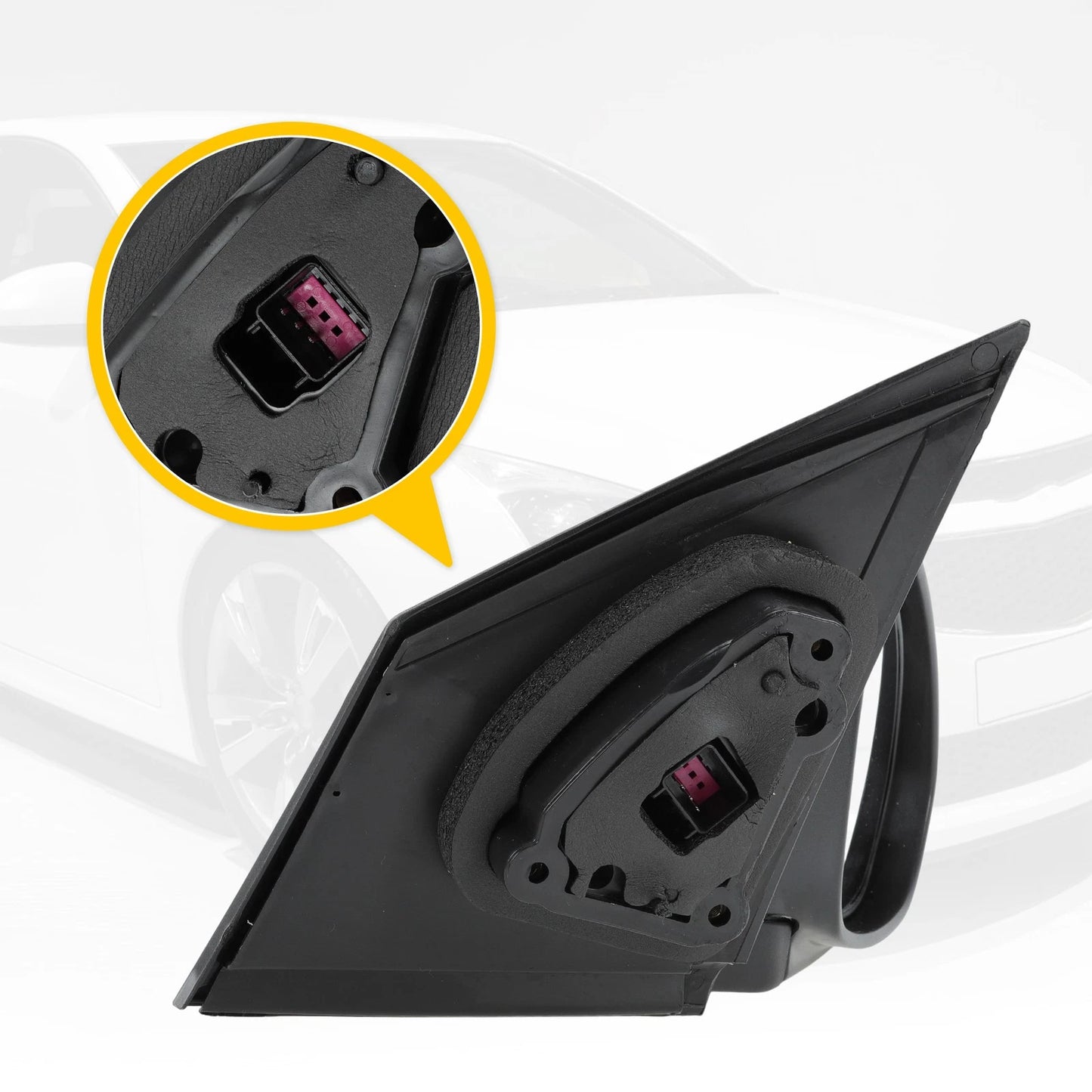 Right Side Door Mirror Gloss Black for Chevy Cruze Limited (2011-2016)