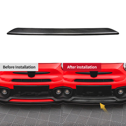 Bumper Spoiler Lip Trim for Fiat 500 (2008-2024) Black Carbon Fiber