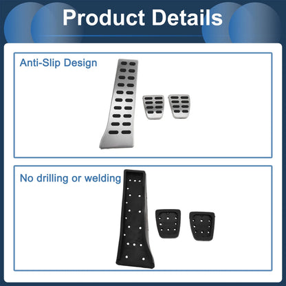 Manual Footrest Pedals Cover for Kia Sorento (2017-2022)