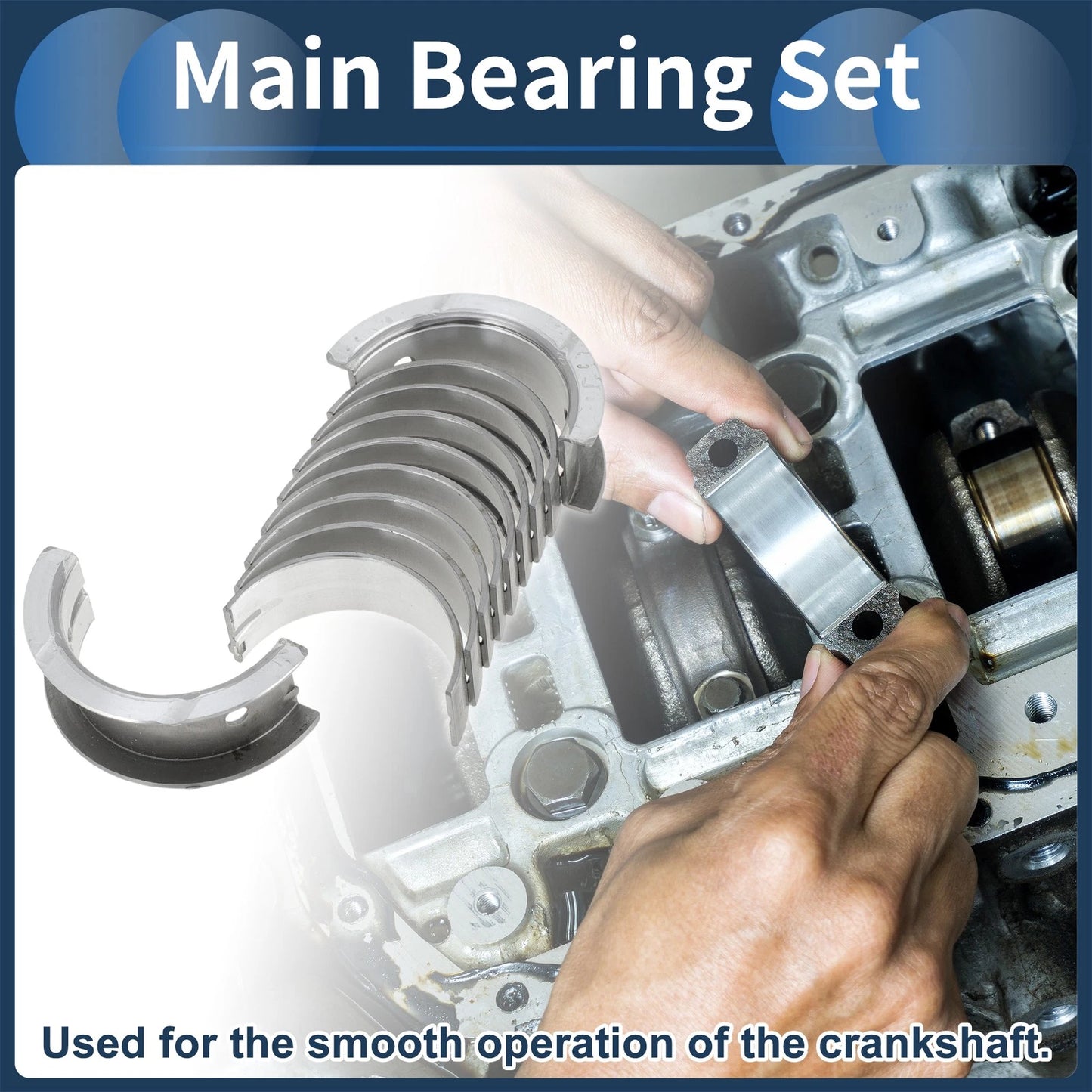 Main Bearing Set for Mitsubishi Lancer (1969-1988)