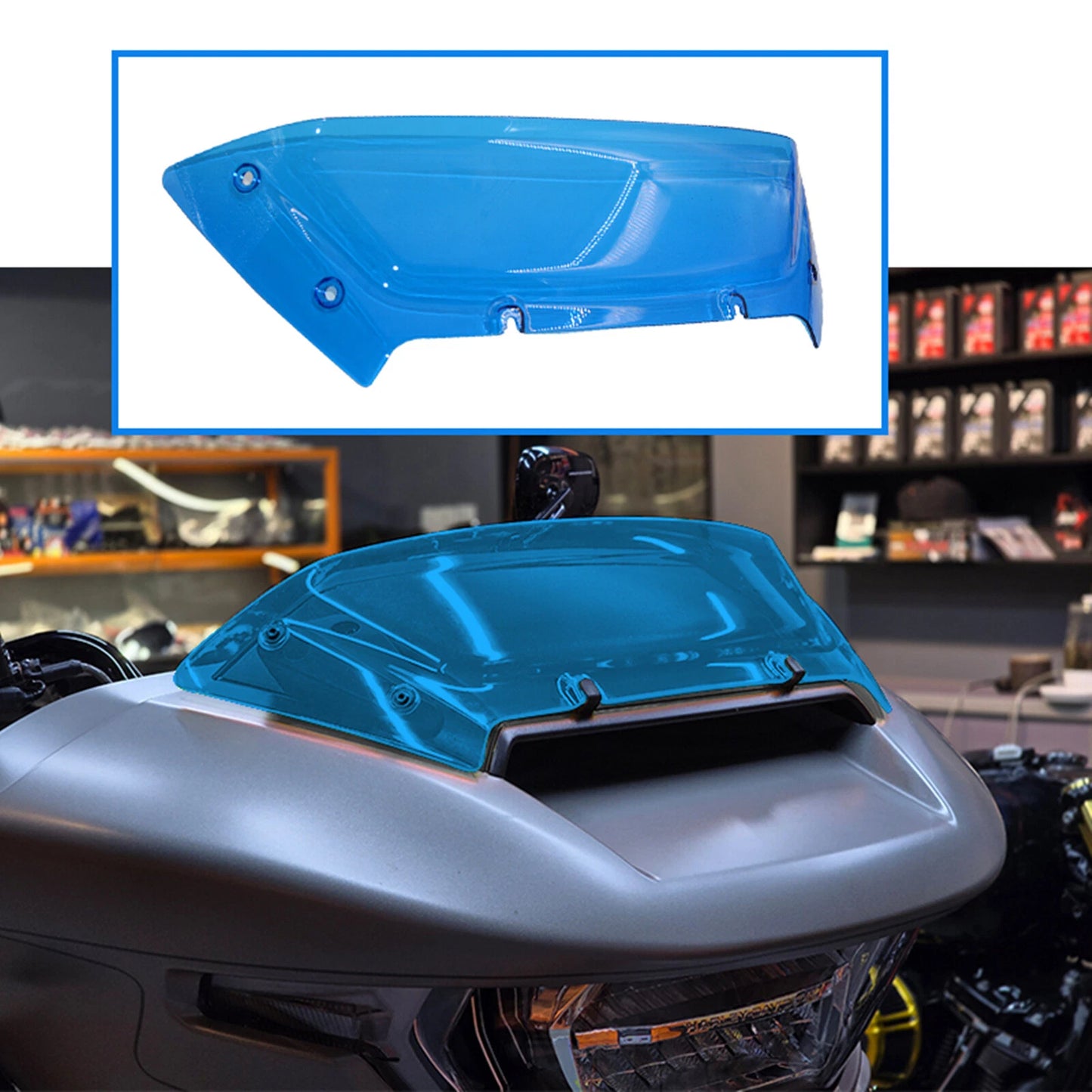 4.5" Front Windshield Guard Cover Kit for Harley CVO (2023-2024)