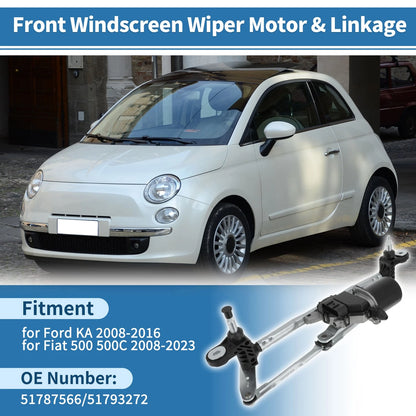 Front Windscreen Wiper Motor with Linkage for Ford KA (2008-2016)