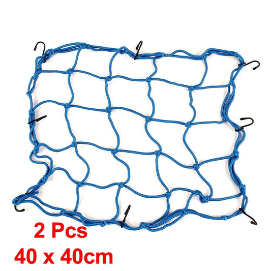 2 x Mesh Net 40x40cm for Universal Motorcycle Helmet Cargo Luggage