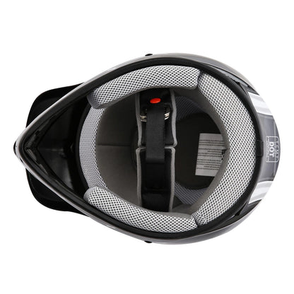 Youth Dirt Bike Helmet for ATV Motorcycle Kid Motocross Offroad Black/Red