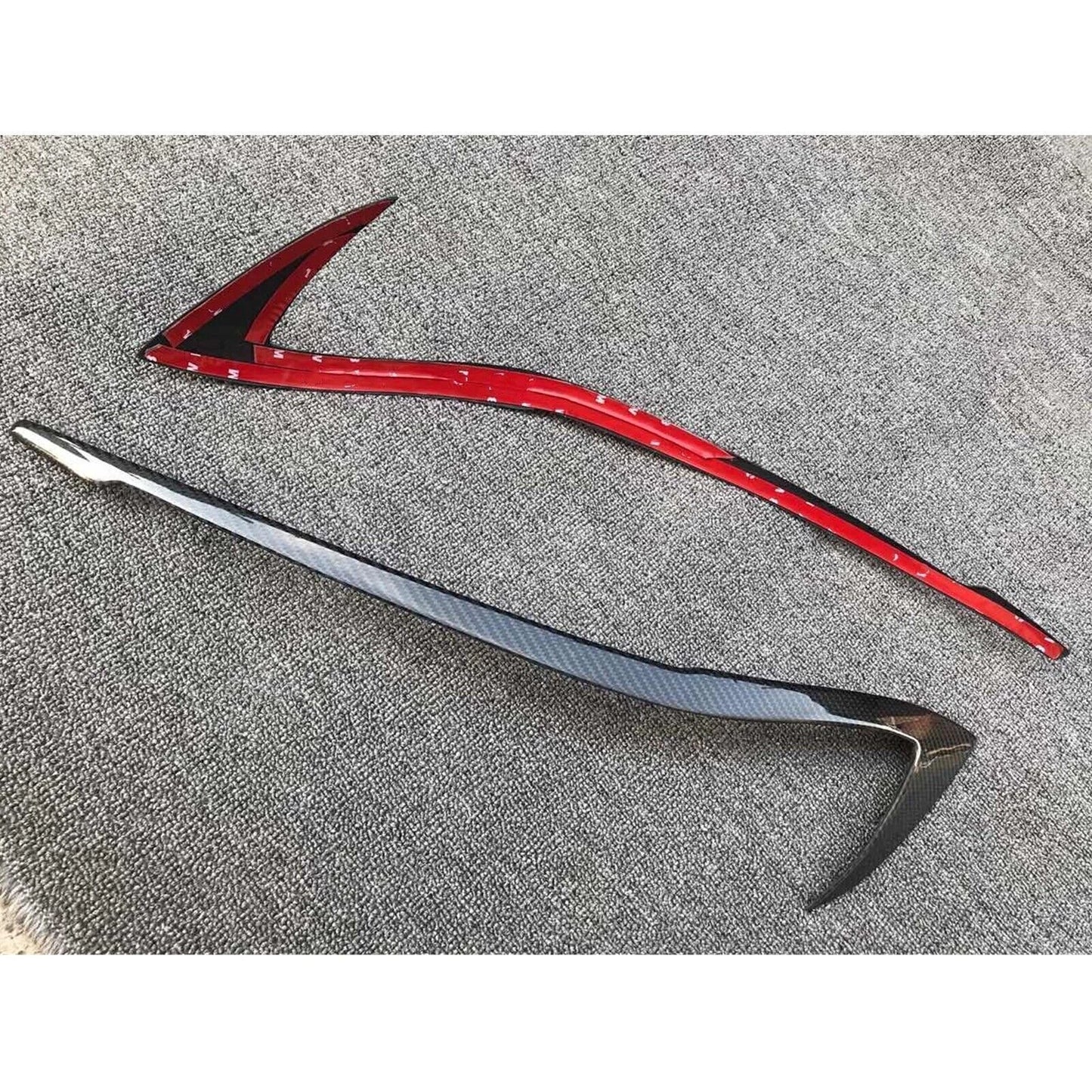 2 x Carbon Fiber Fog Light Eyelid Trim for BMW 3 Series G20 G28 (2019-2021)
