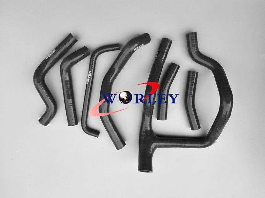 BLACK Silicone Radiator Hose Set for HONDA XRV750 AFRICA TWIN (1990-2003)