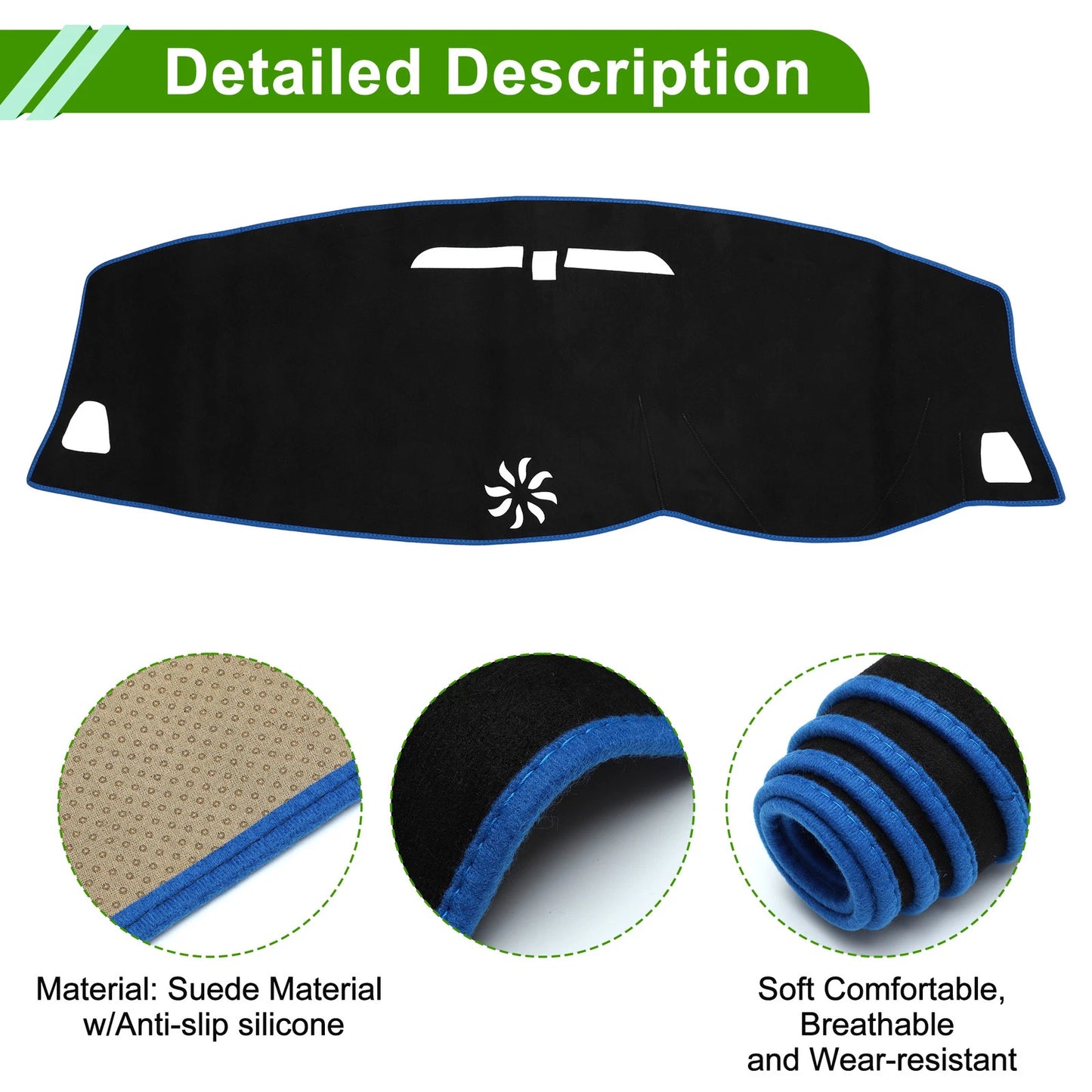 Dash Cover Mat for Volvo S60/V60/XC60 Sun Protector (2011-2023)