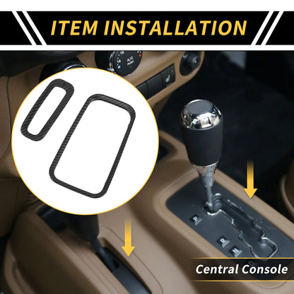 Center Console Gear Shift Ring Cover Trim for Jeep Wrangler (2007-2018)