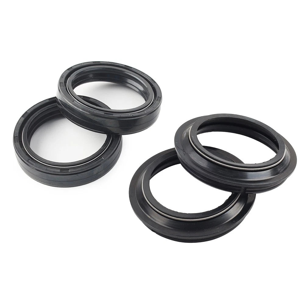 4 Pcs 47X58 MM Motorcycle Front Fork Damper Shock Absorber Seal