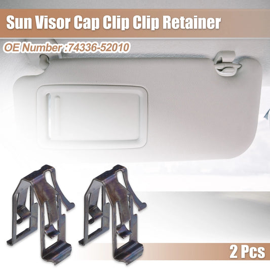 2 x Sun Visor Cap Clip Retainer for Toyota