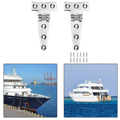 High Strength T Hinges for Boats 316 Stainless Steel with Screws