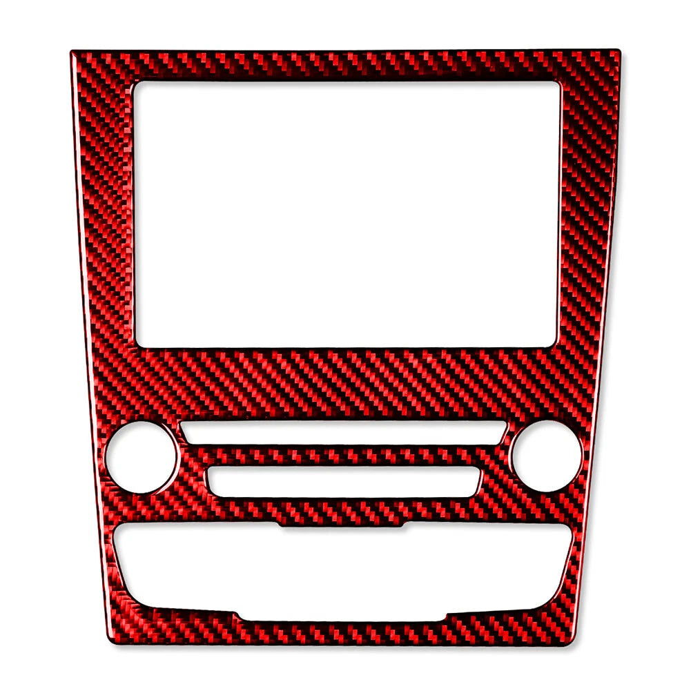 Carbon Fiber Red GPS Navigation Panel Cover Trim for Ford Fusion Mondeo (2013-2019)