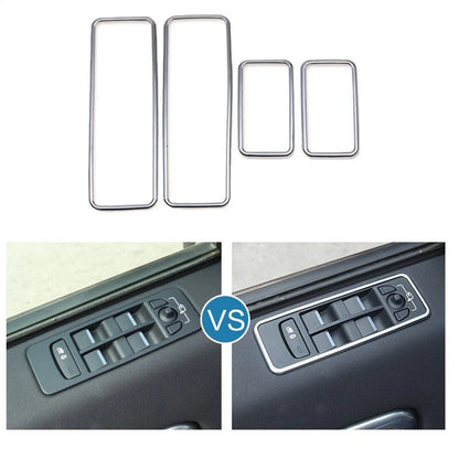 Car Window Switch Cover Surround Trim For Land Rover Discovery Sport 2015-2018