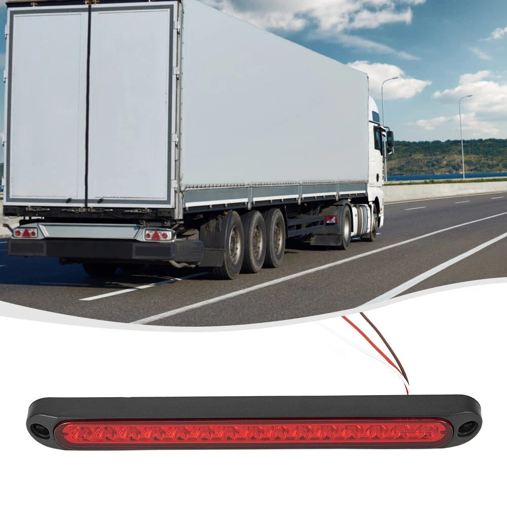 15LED Red Sealed Truck Trailer Strip Brake Tail Light Bar