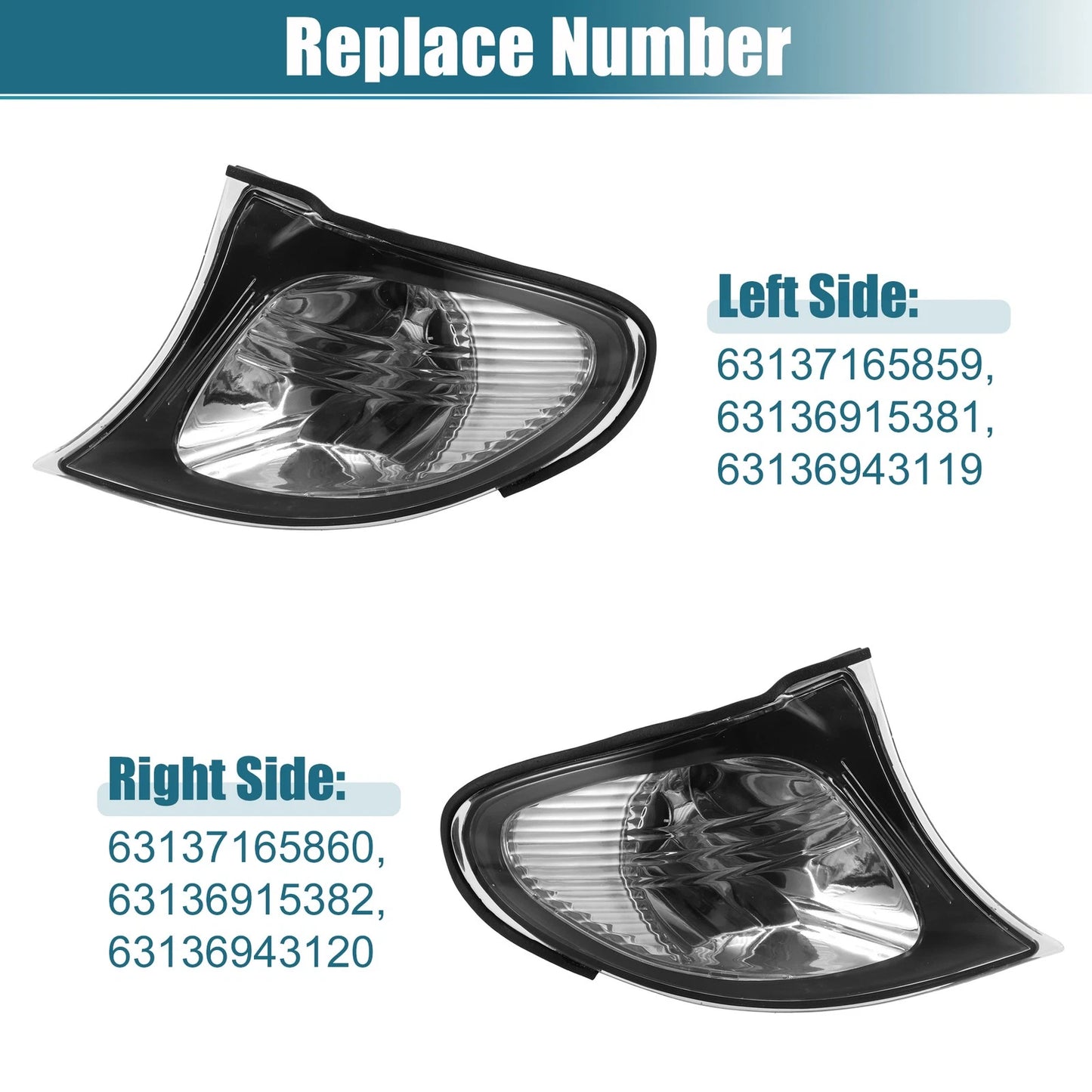 Clear Turn Signal Light Lamp for BMW E46 3 Series (2002-2005)