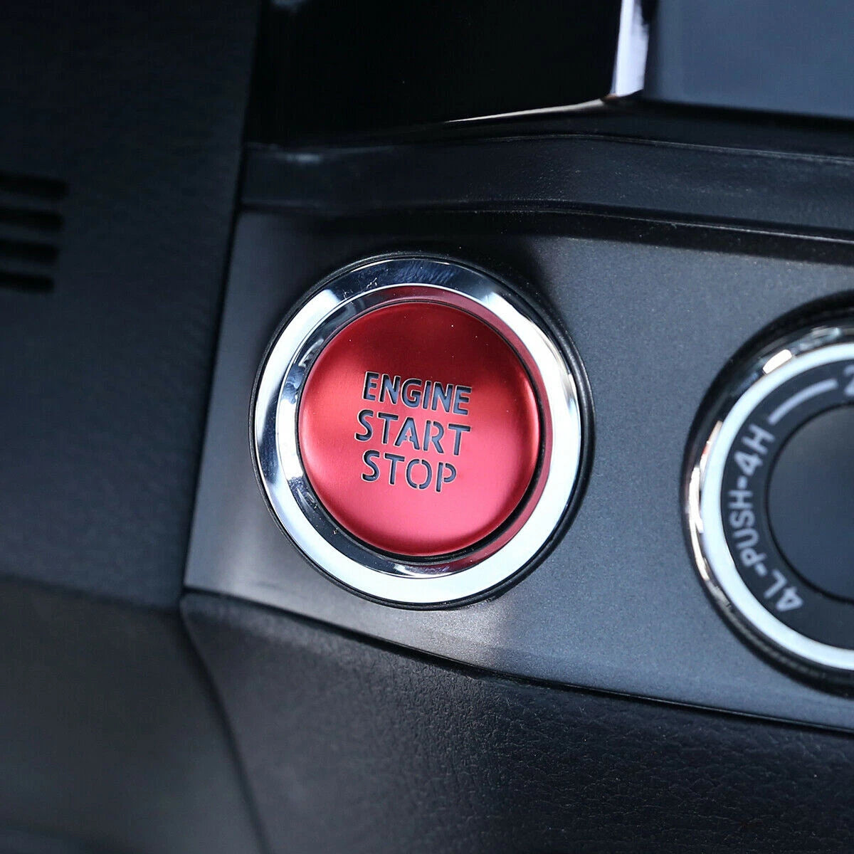 Red Engine Start Stop Push Button Switch Cover for Toyota Tacoma (2016-2020)