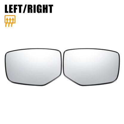 White Heated Mirror Glass Pair for Honda Accord (2008-2010)