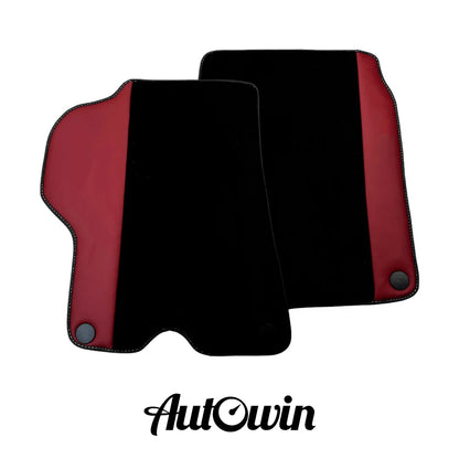 AutoWin Floor Mats for Ferrari California 2008-2014 Bordeaux Nappa Leather
