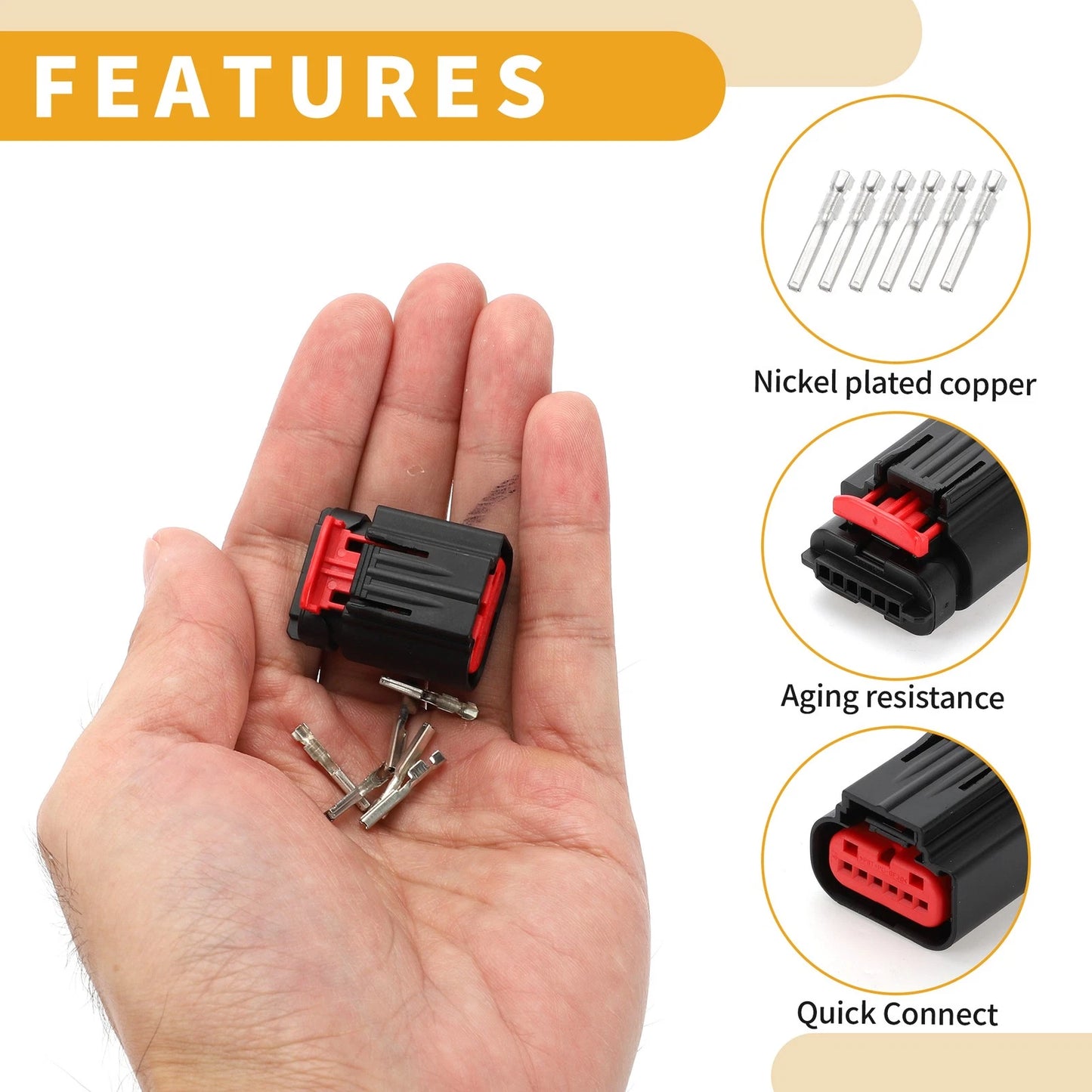 6 Pin Throttle Position Sensor Connector for Ford