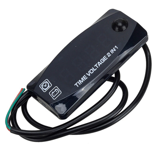 12V Digital Display LED Voltmeter Gauge for Car Motorcycle Boat