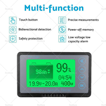 350A MAX 500A LCD Alarm Tester Battery Monitor for Caravan