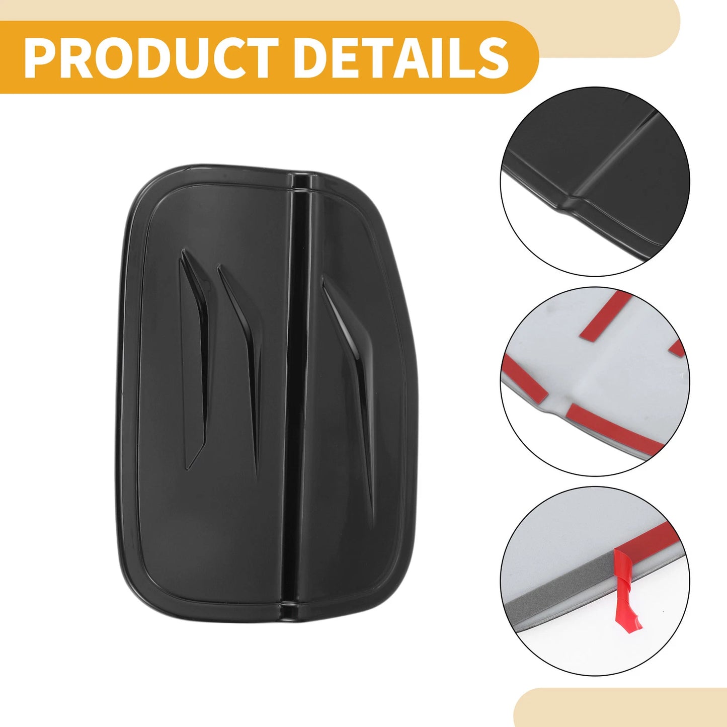 Fuel Tank Door Cap for Honda Accord 2023-2025 Fuel Filler Flap Cover Black