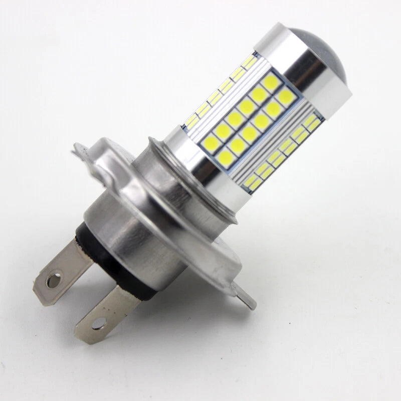 66SMD H4 9003 LED Lamp Car Motorcycle Headlight Bulb DC 6V 8W  High/Low Beam